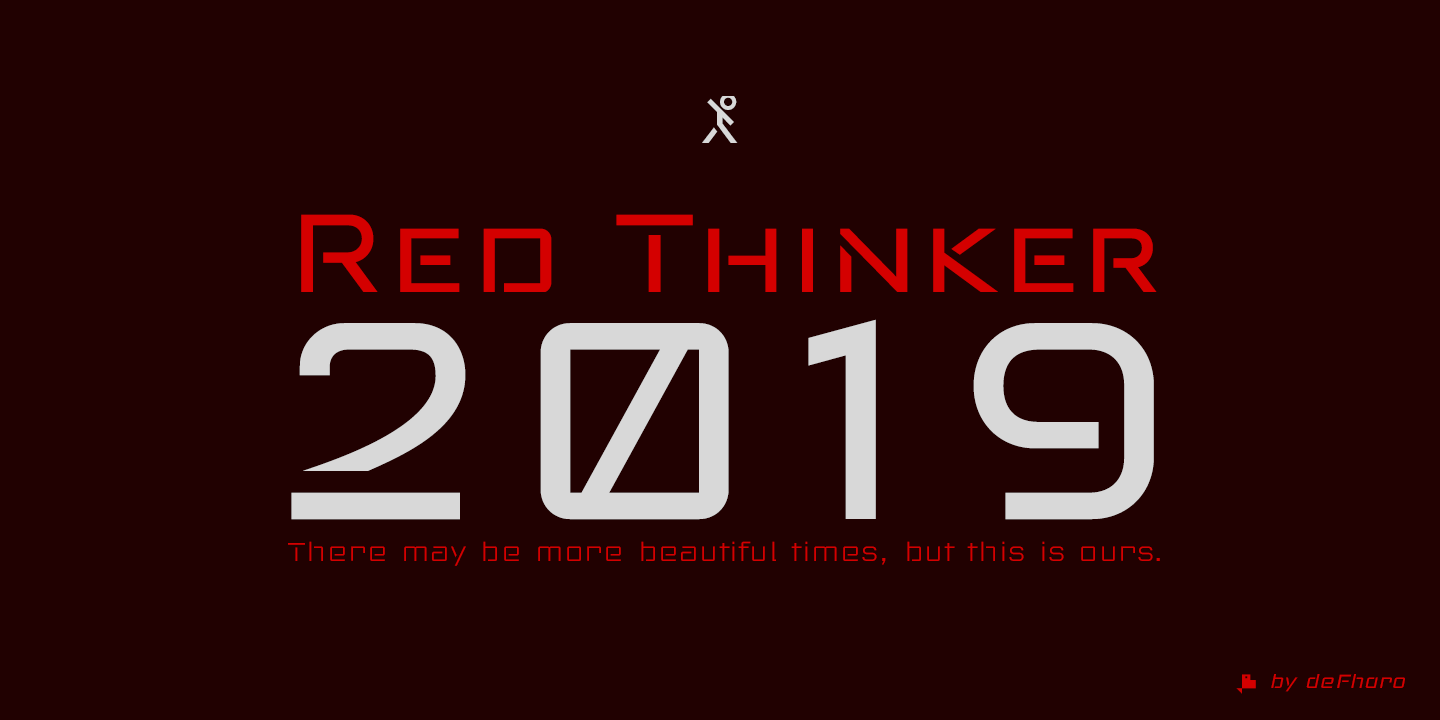 Пример шрифта Red Thinker #5
